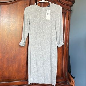 French Connection Gray fitted dress